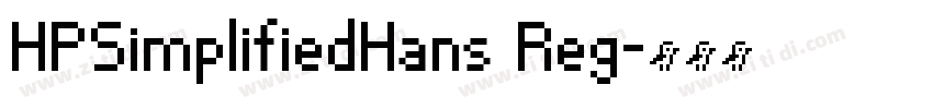 HPSimplifiedHans Reg字体转换